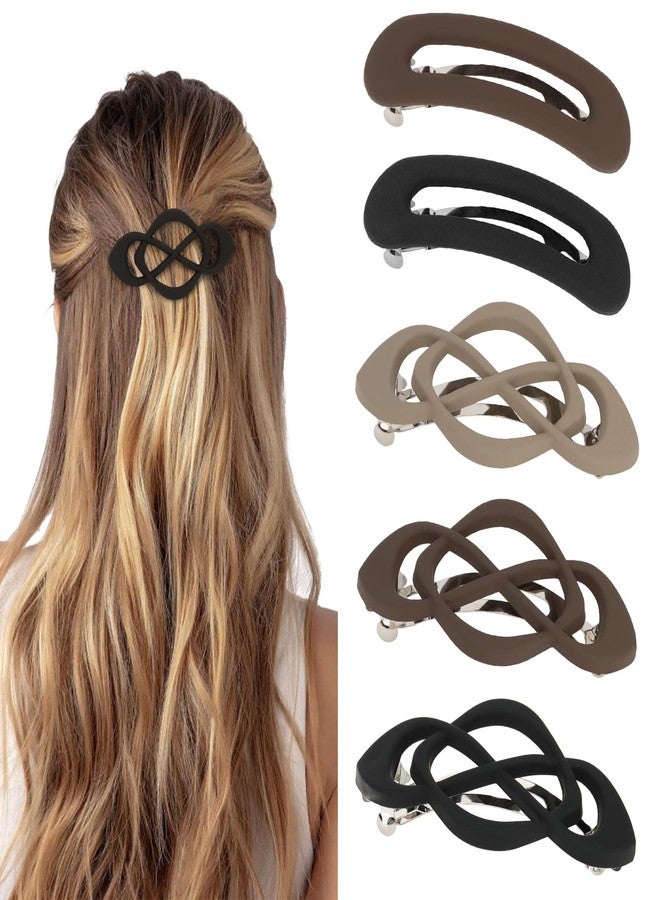 Amariver Hair Barrettes for Women 5packs Clips French Barrette Clip for Thick Thin Long Short Hair Fashion Accessories for Women Girls - Image 1